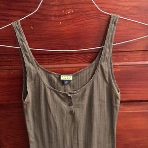 Olive green tank top
